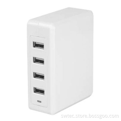 50W 4-port Family-Sized Desktop USB Charger